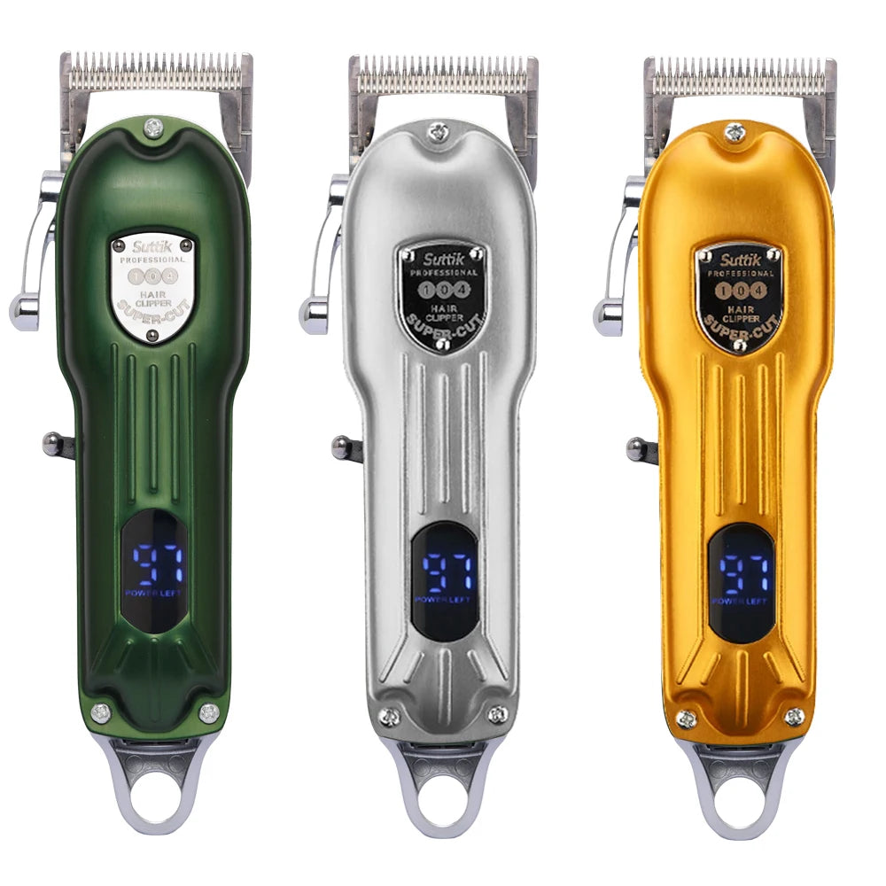 Professional Dog Hair Clipper All Metal Rechargeable Pet Grooming Trimmer