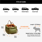 Faux Leather Dog Car Booster Seat Bed | Travel Safe