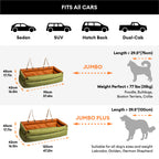Faux Leather Dog Car Booster Seat Bed | Travel Safe