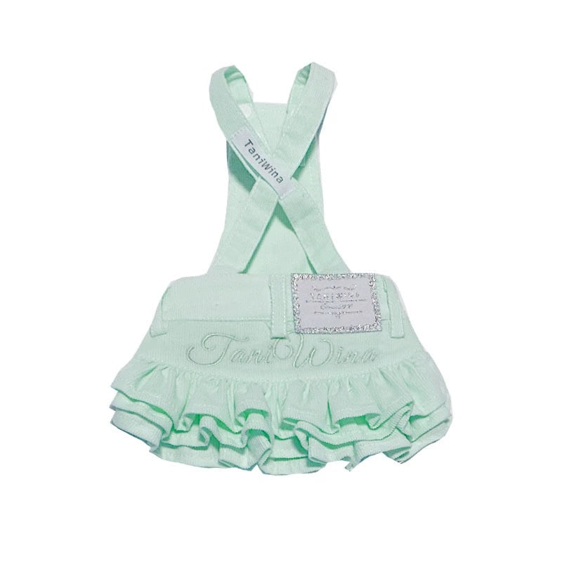 Corduroy Suspender Skirt for Small Dogs – Macaron Colors