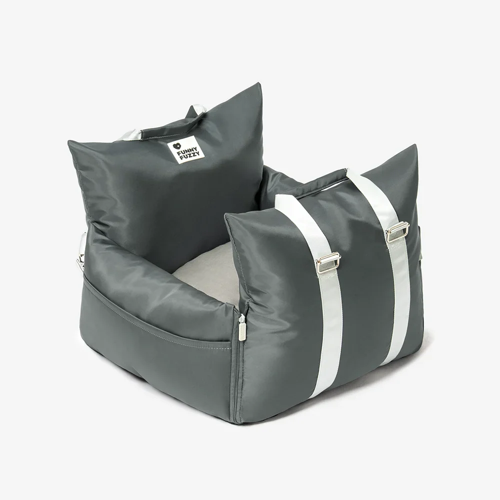 Waterproof Oxford Dog Car Seat Bed with Safety Pillows