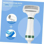 2-in-1 Pet Hair Dryer with Sliding Brush Adjustable Speed