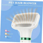 2-in-1 Pet Hair Dryer with Sliding Brush Adjustable Speed