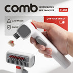 Dog Cat Pet Grooming Comb – 2-in-1 Detangling & Undercoat Rake