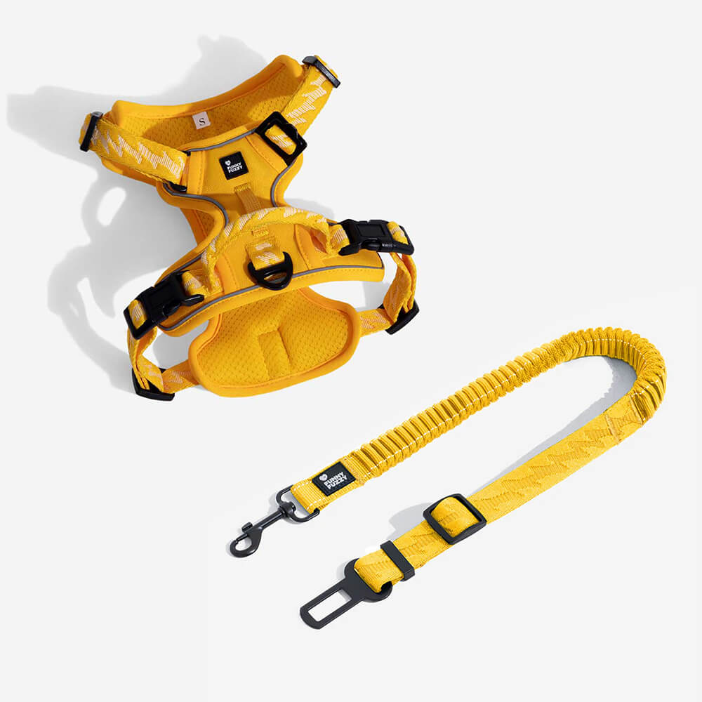 Dog Car Seat Belt Adjustable Nylon Safety Harness Connector