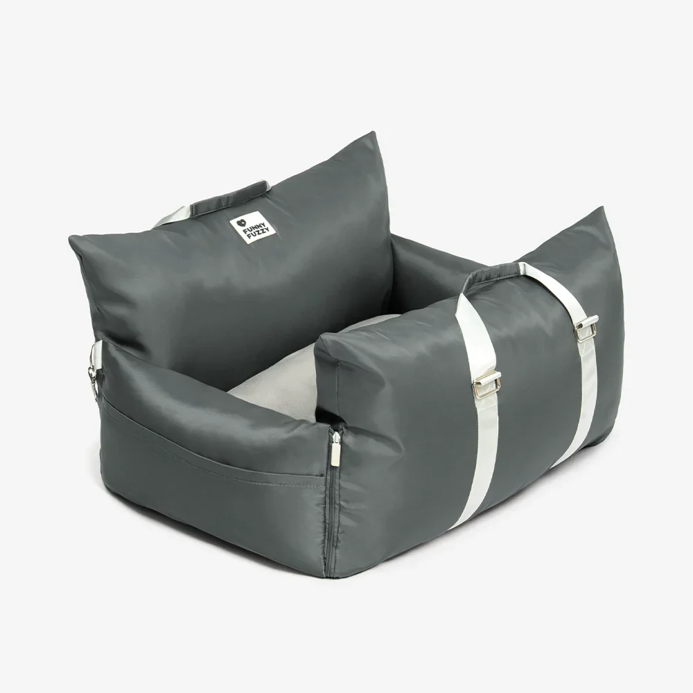Waterproof Oxford Dog Car Seat Bed with Safety Pillows