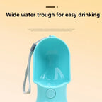 Portable Dog Water Bottle with Food Bowl - Pet Drinking Bottle