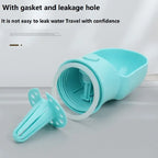 Portable Dog Water Bottle with Food Bowl - Pet Drinking Bottle