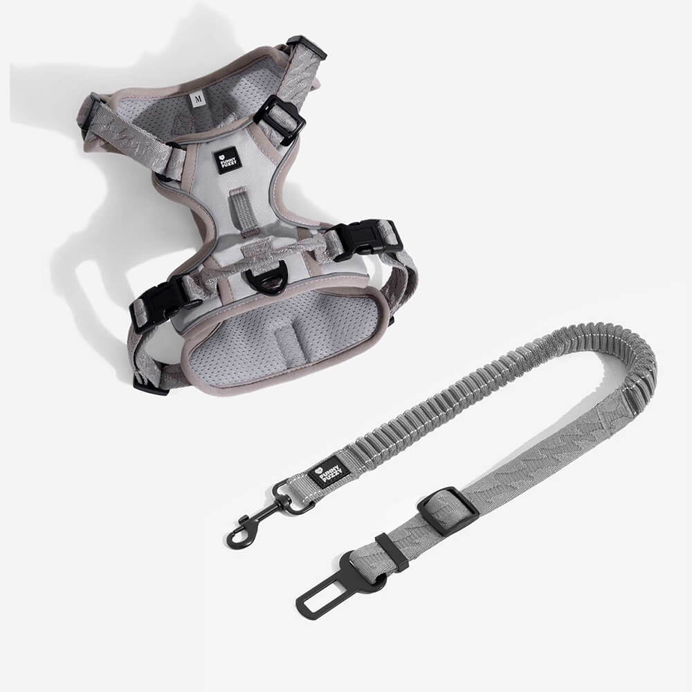 Dog Car Seat Belt Adjustable Nylon Safety Harness Connector
