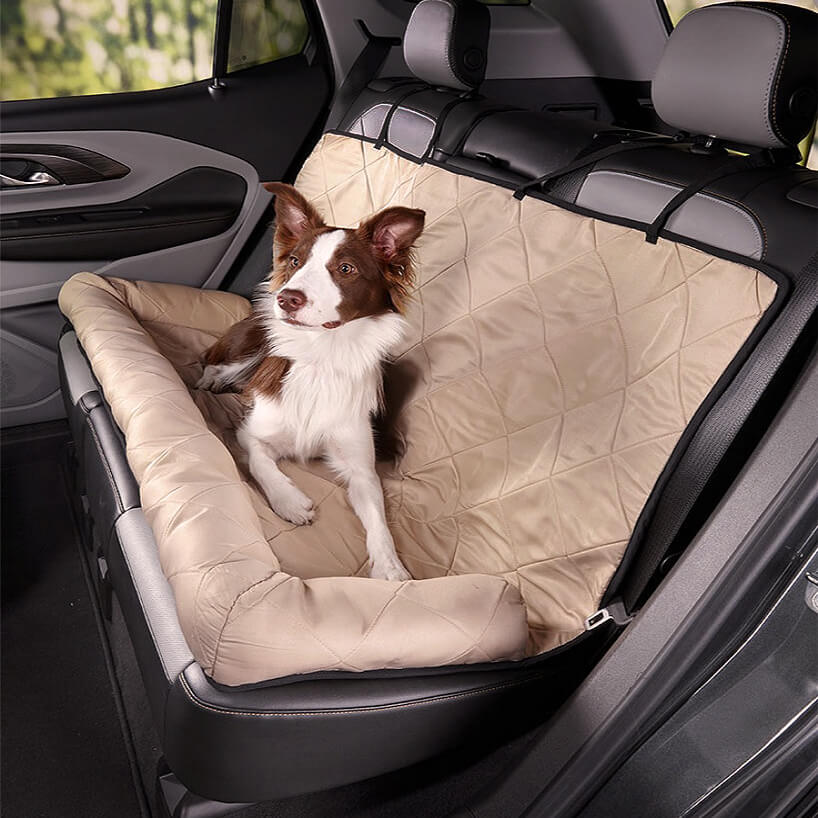 Dog Car Seat for Medium Large Dogs with Safety Harness