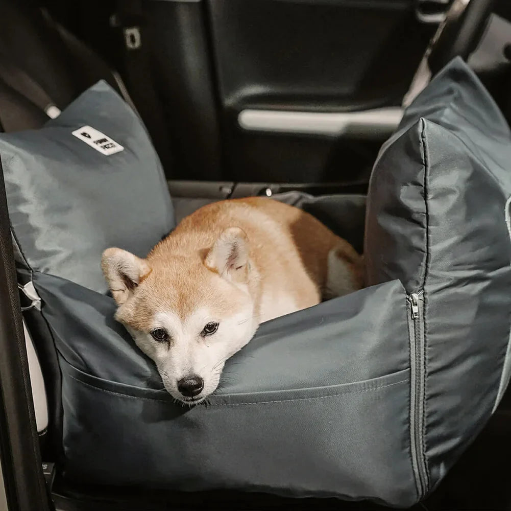 Waterproof Oxford Dog Car Seat Bed with Safety Pillows