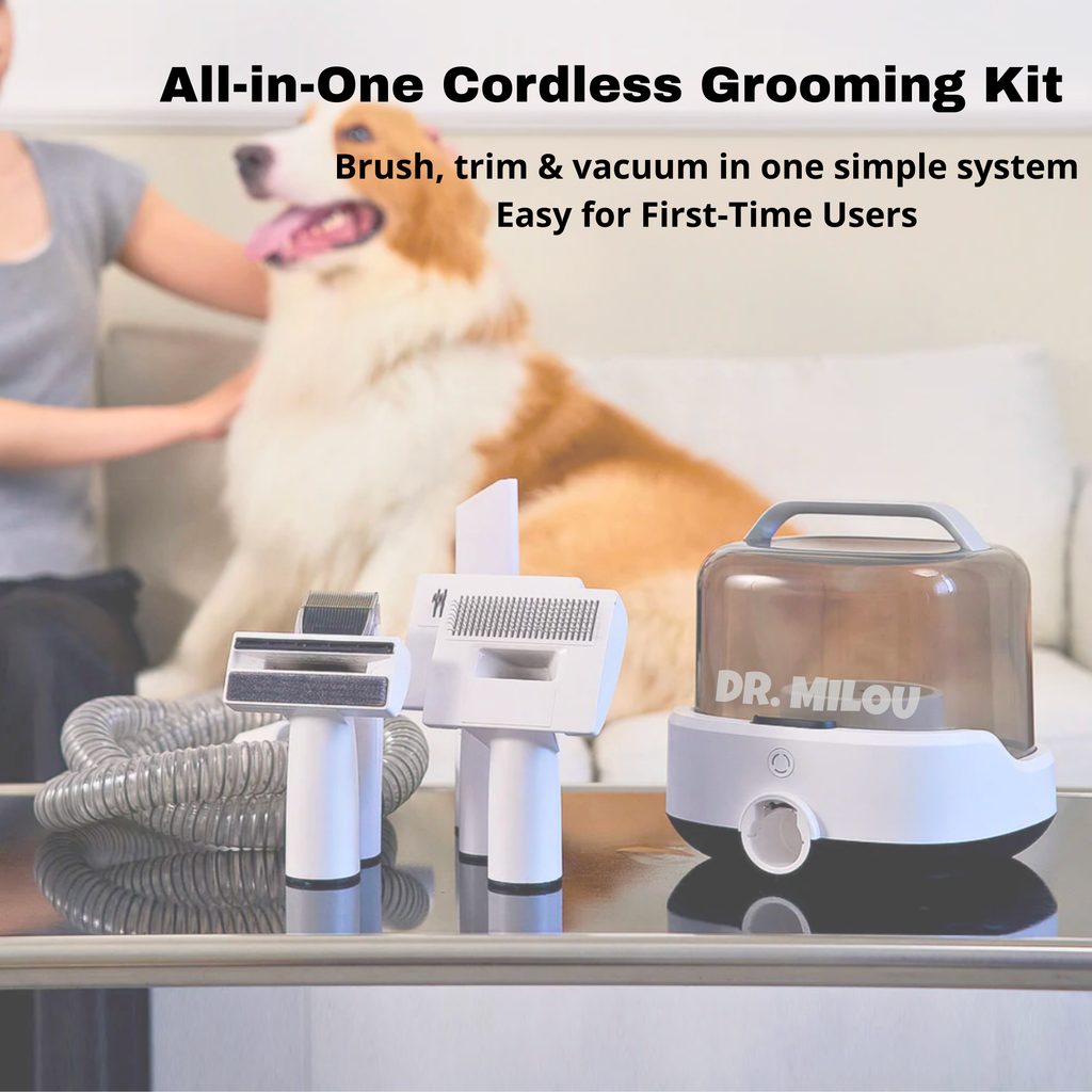Cordless Vacuum Pet Grooming Kit – All-in-One Home Groomer