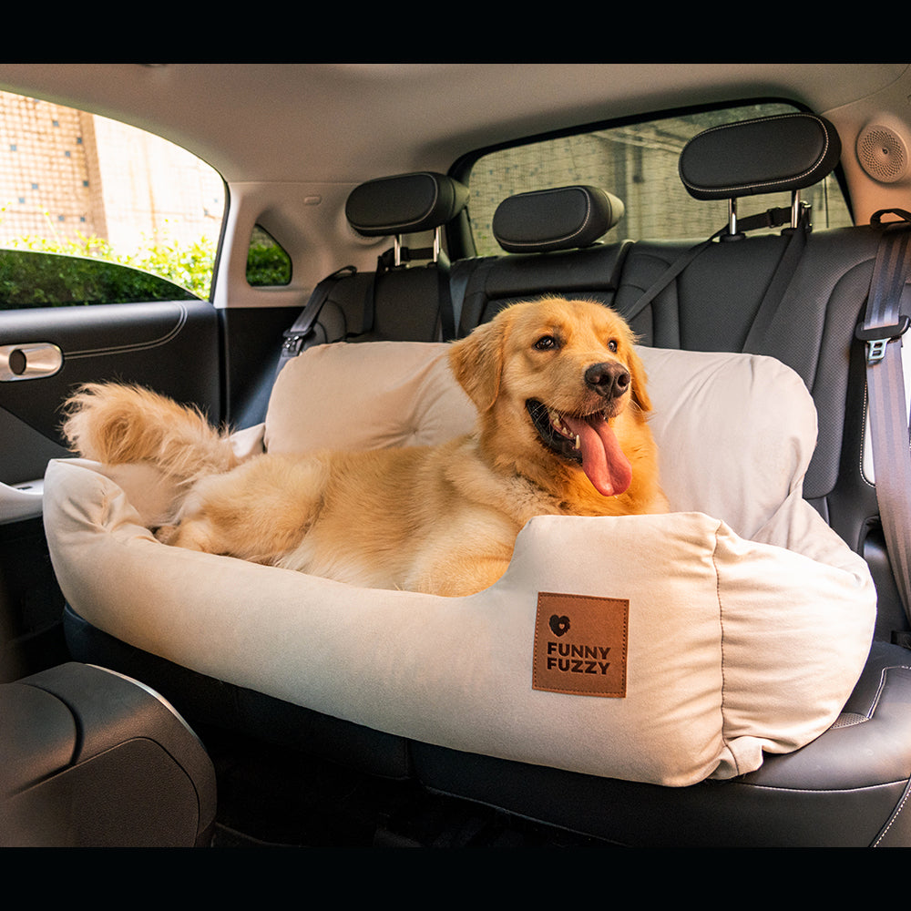 Dog Car Seat for Medium Large Dogs with Safety Harness