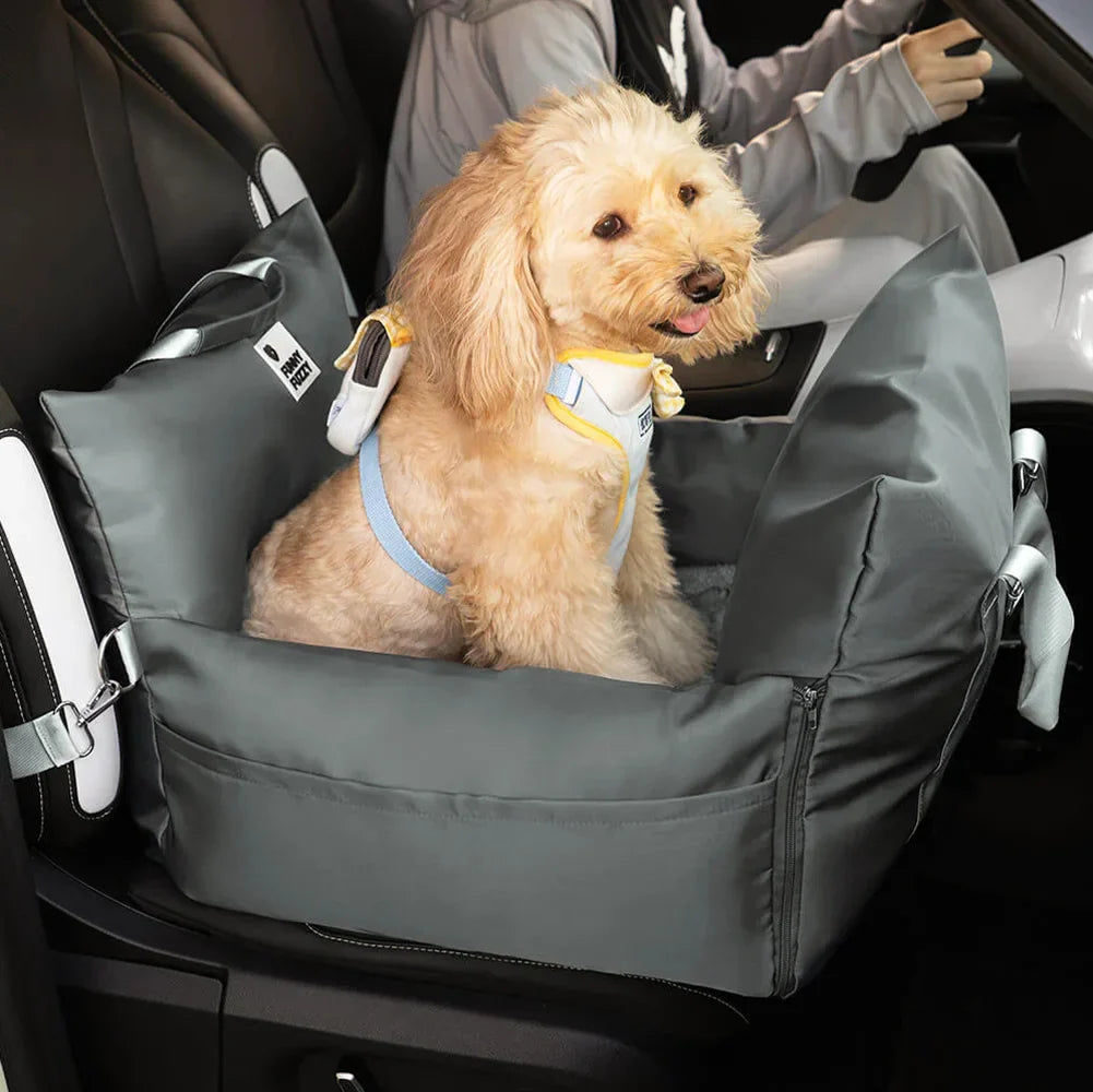 Waterproof Oxford Dog Car Seat Bed with Safety Pillows