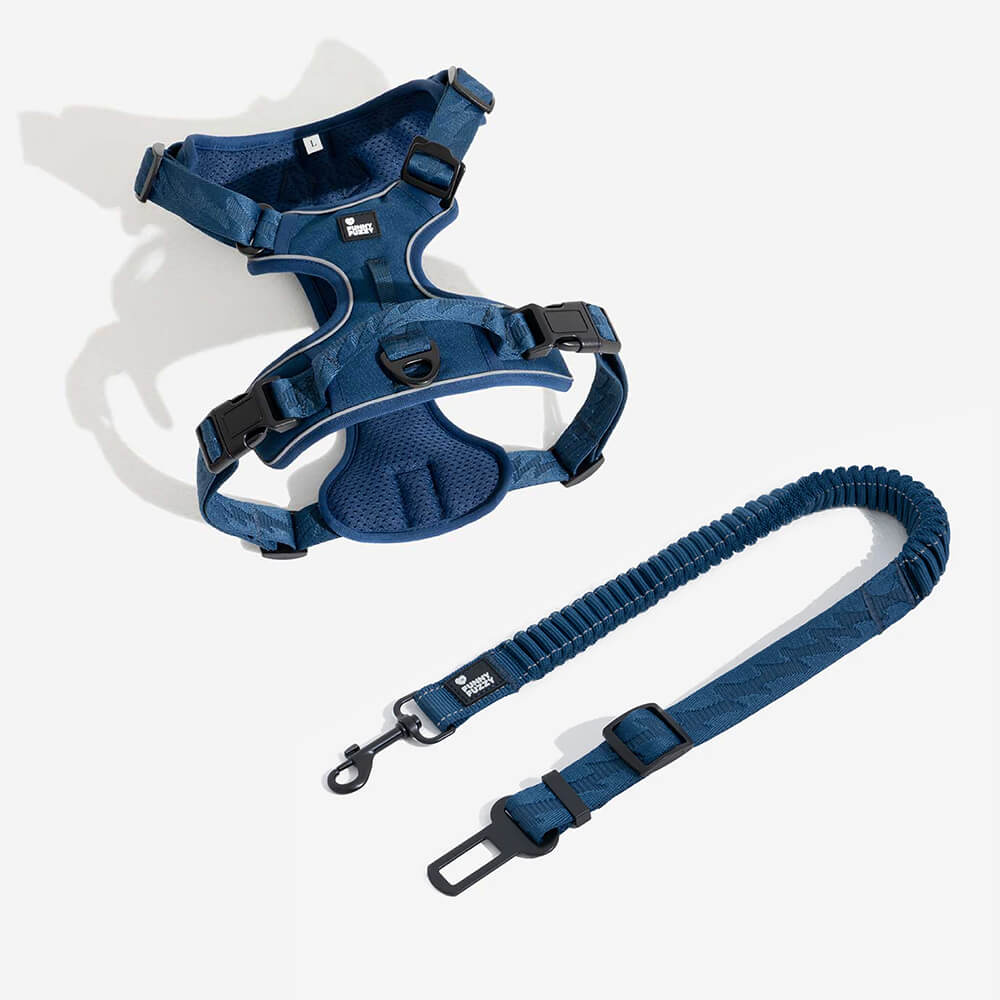 Dog Car Seat Belt Adjustable Nylon Safety Harness Connector