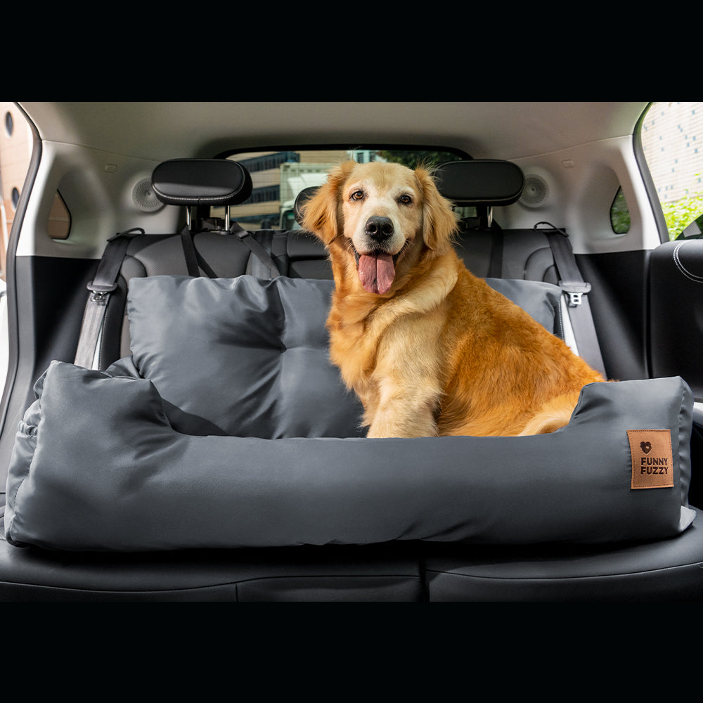 Dog Car Seat for Medium Large Dogs with Safety Harness