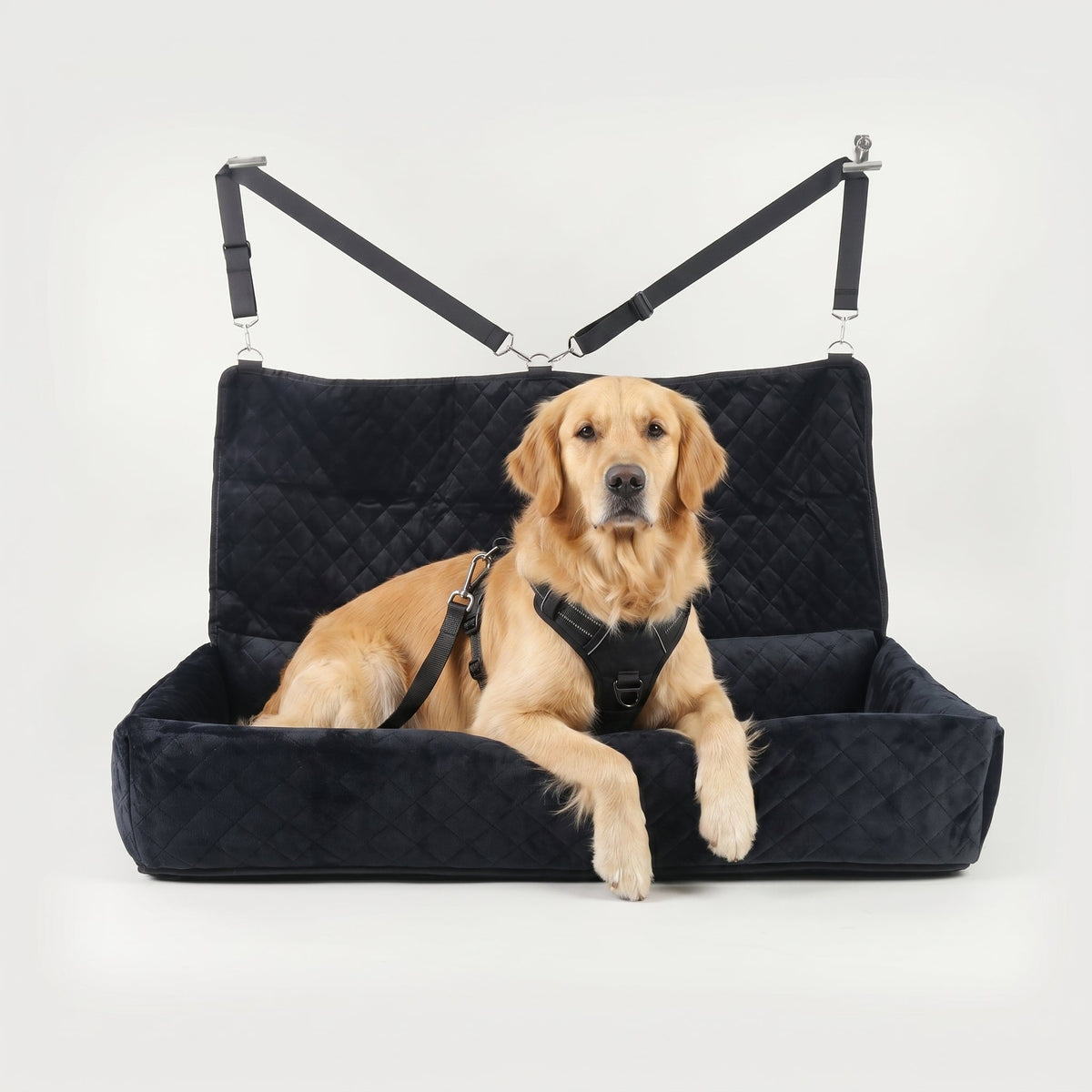 Dog Car Seat for Large Dogs | Huntley Pet Booster Seat Black