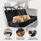 Dog Car Seat for Large Dogs | Huntley Pet Booster Seat Black