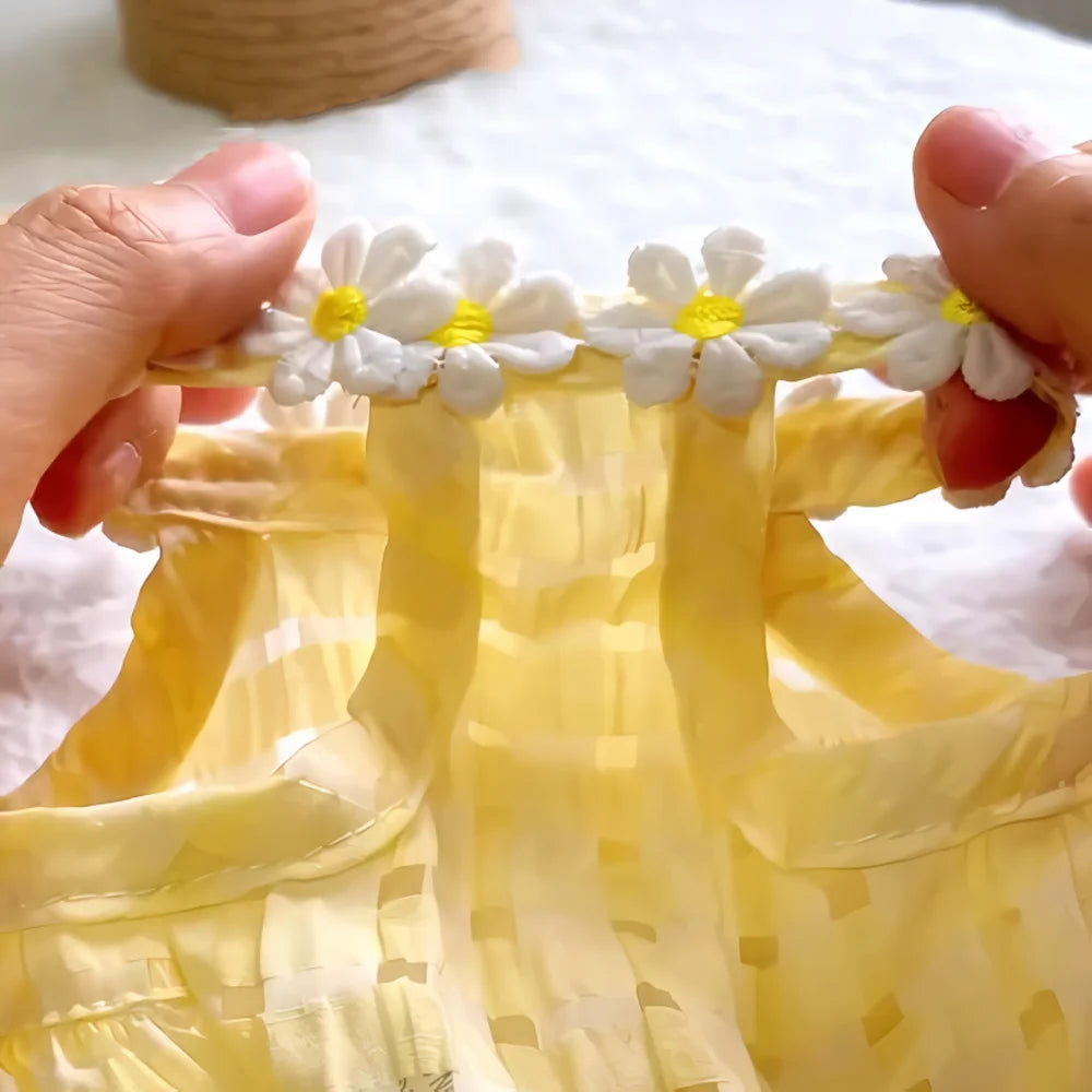 Breathable Floral Cat Dog Skirt Dress for Small Pets