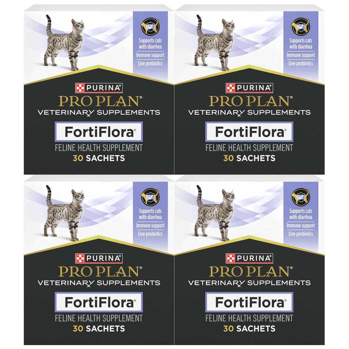 FortiFlora Pro Plan Feline Health Supplement Probiotic Powder for Cats