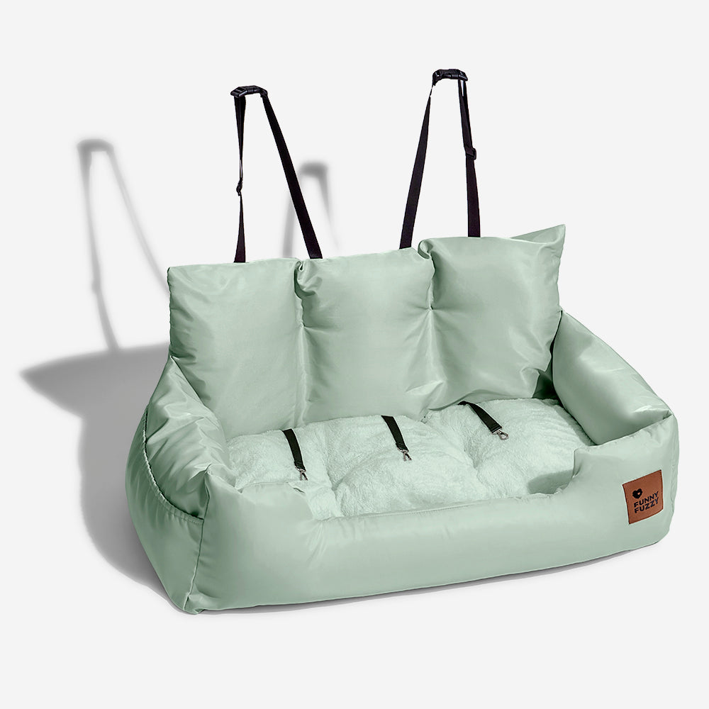 Dog Car Seat for Medium Large Dogs with Safety Harness