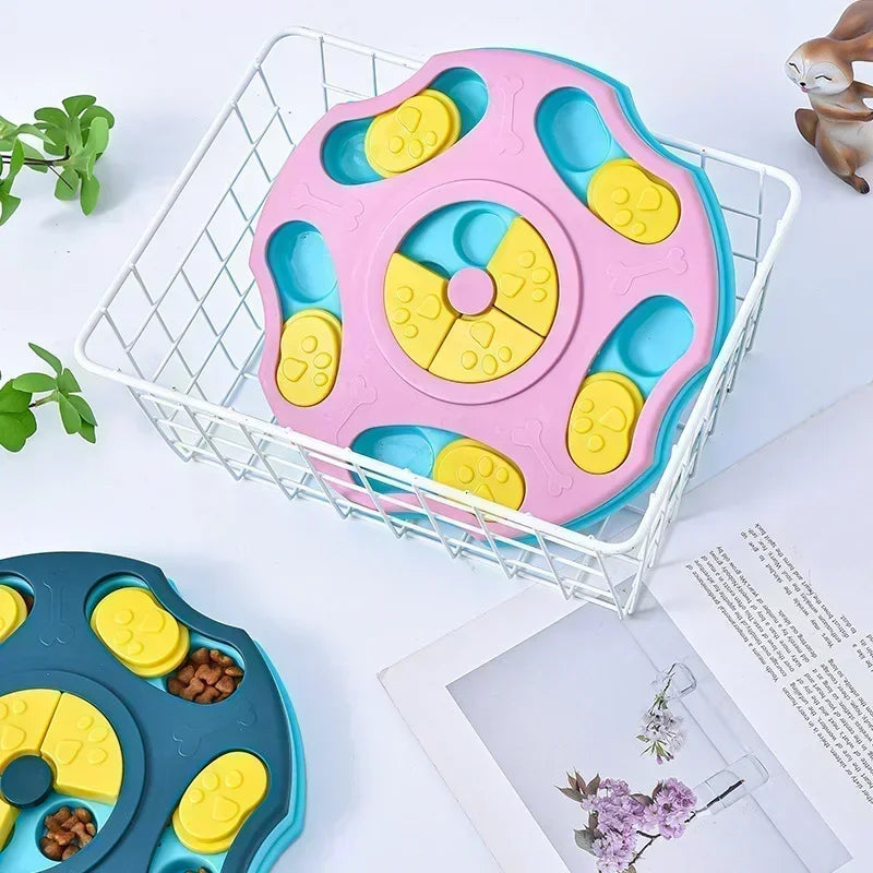 Interactive Dog Puzzle Toy Slow Feeder Bowl Pet Training Game