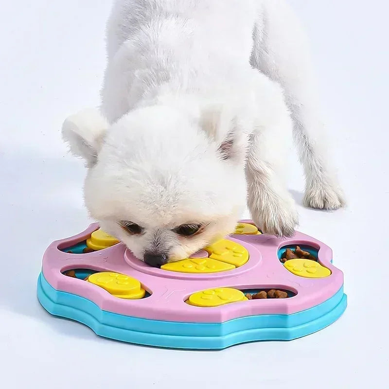 Interactive Dog Puzzle Toy Slow Feeder Bowl Pet Training Game