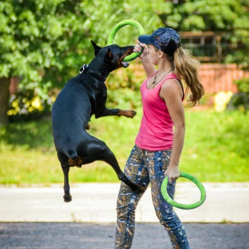 EVA Dog Flying Disc Training Ring Toy – Floating Bite Resistant