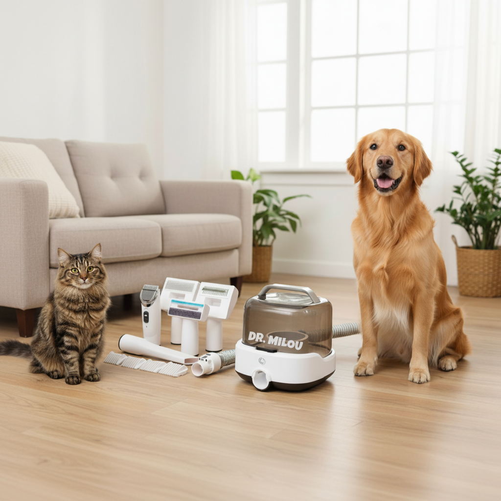 Cordless Vacuum Pet Grooming Kit – All-in-One Home Groomer