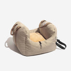 Dog Car Seat Bed – Adjustable Safety Leash & Machine Washable