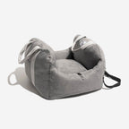 Dog Car Seat Bed – Adjustable Safety Leash & Machine Washable
