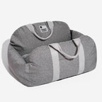 Dog Car Seat Bed – Adjustable Safety Leash & Machine Washable