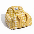 Dog Car Seat Bed – Adjustable Safety Leash & Machine Washable