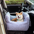 Large Dog Car Seat Bed – Portable Pet Booster with Safety Harness
