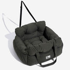 Large Dog Car Seat Bed – Portable Pet Booster with Safety Harness