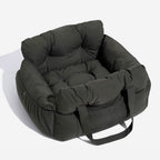 Dog Car Seat Bed – Adjustable Safety Leash & Machine Washable