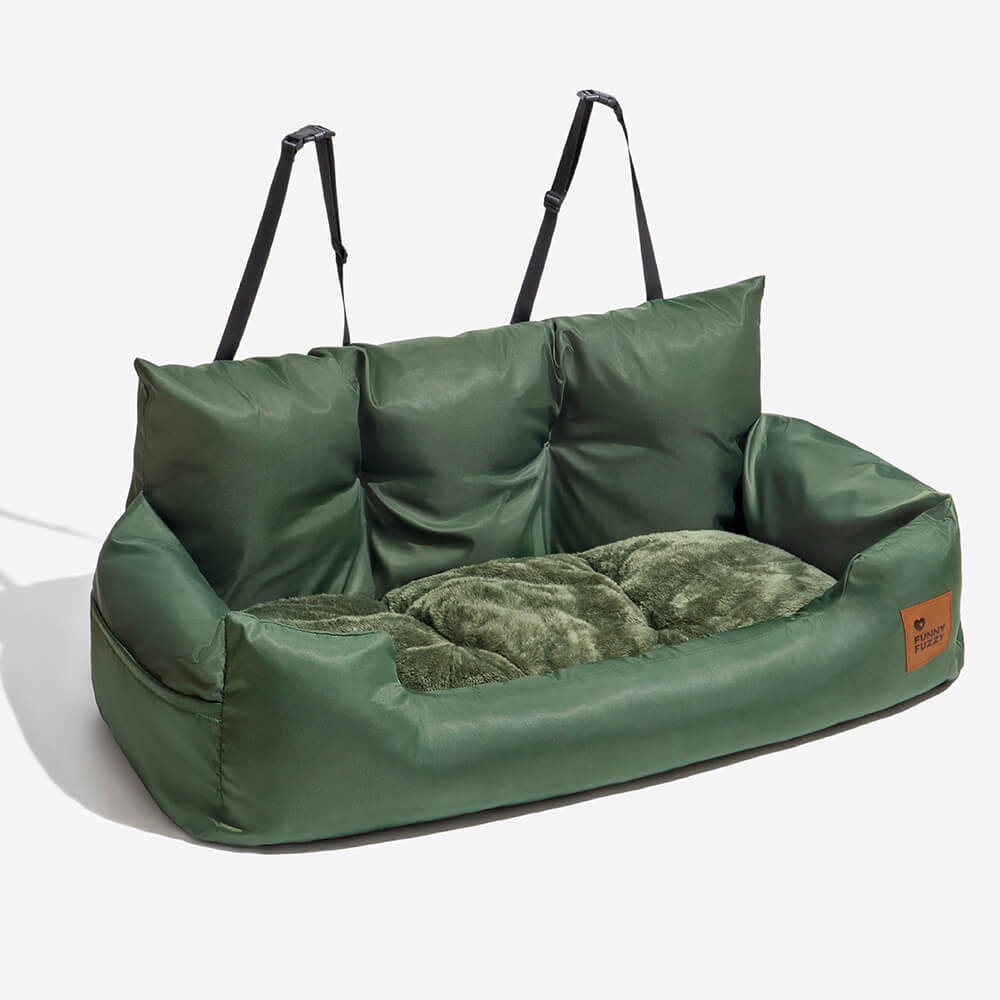 Dog Car Seat for Medium Large Dogs with Safety Harness