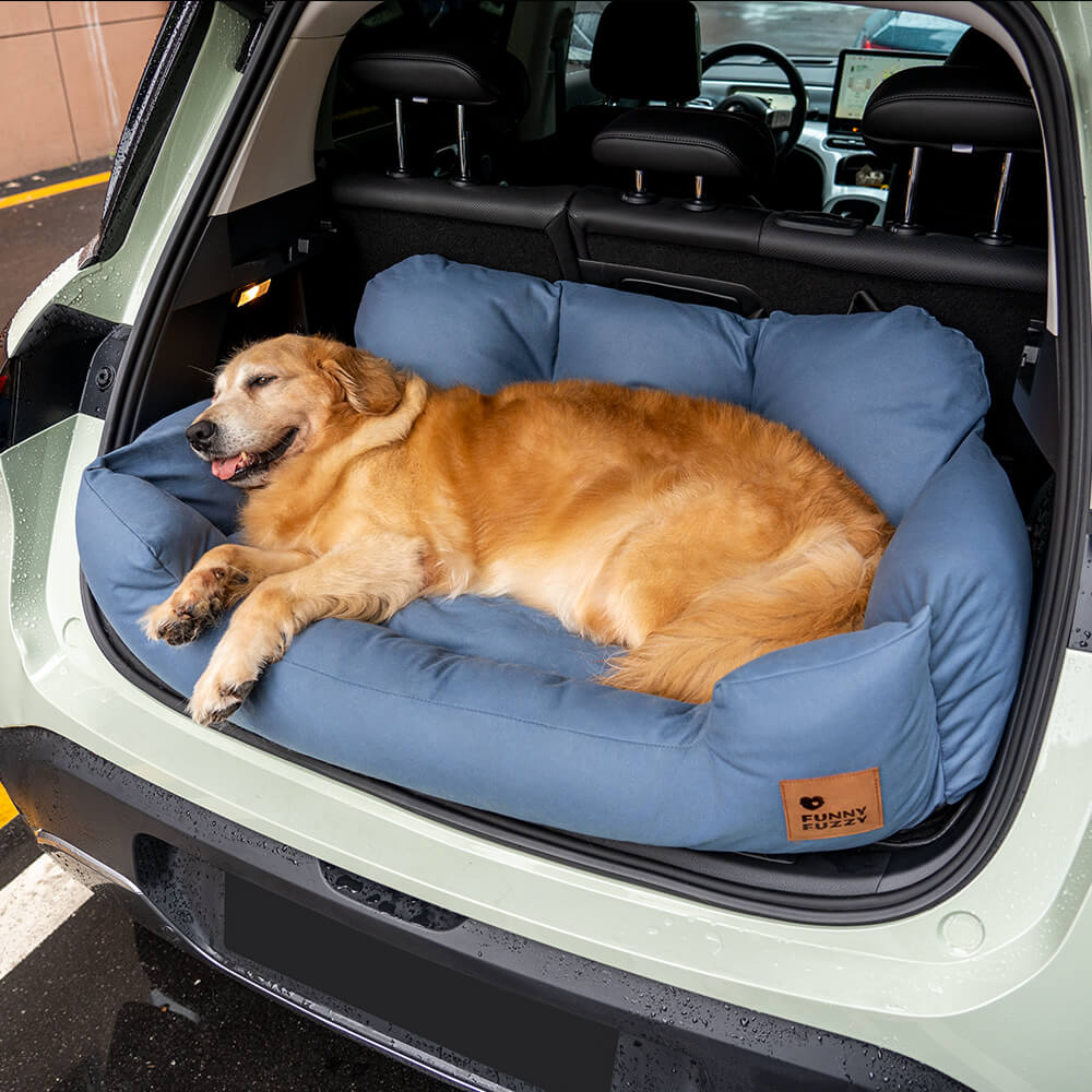 Dog Car Seat for Medium Large Dogs with Safety Harness