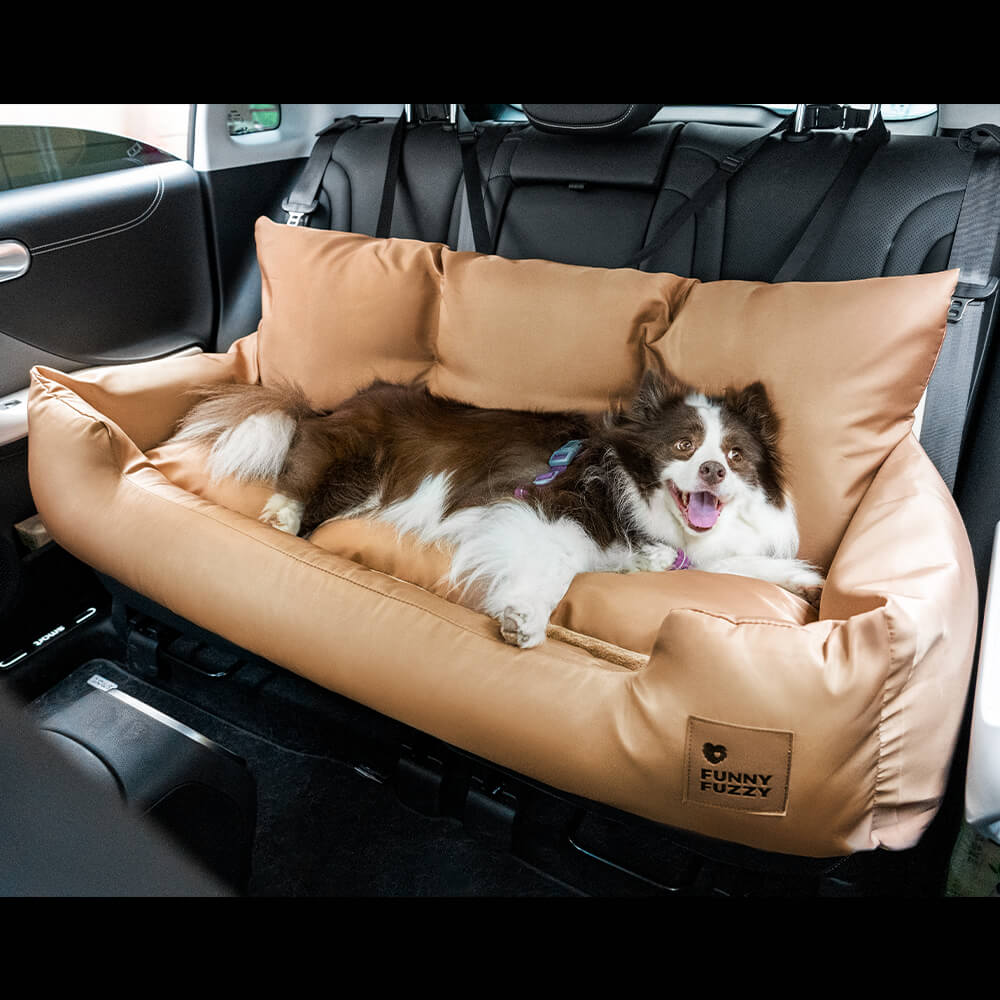Dog Car Seat for Medium Large Dogs with Safety Harness