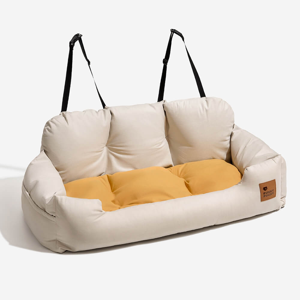 Dog Car Seat for Medium Large Dogs with Safety Harness