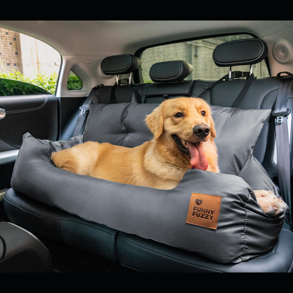 Dog Car Seat for Medium Large Dogs with Safety Harness
