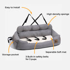 Dog Car Seat for Medium Large Dogs with Safety Harness