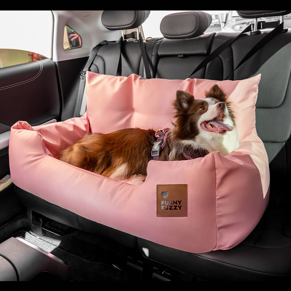 Dog Car Seat for Medium Large Dogs with Safety Harness