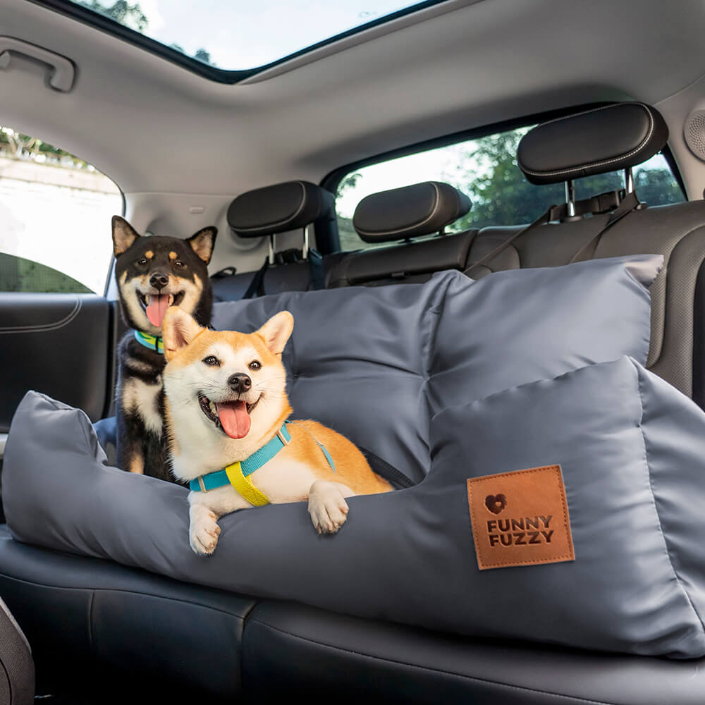Dog Car Seat for Medium Large Dogs with Safety Harness