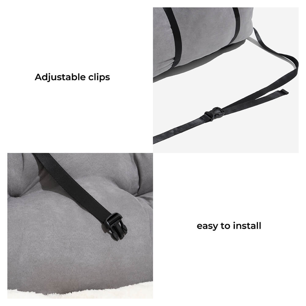 Dog Car Seat for Medium Large Dogs with Safety Harness