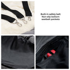 Dog Car Seat for Medium Large Dogs with Safety Harness