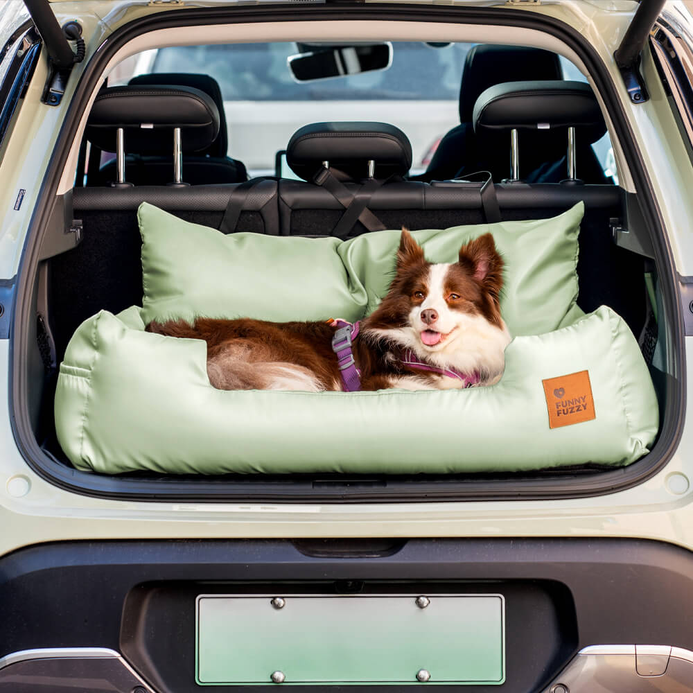 Dog Car Seat for Medium Large Dogs with Safety Harness