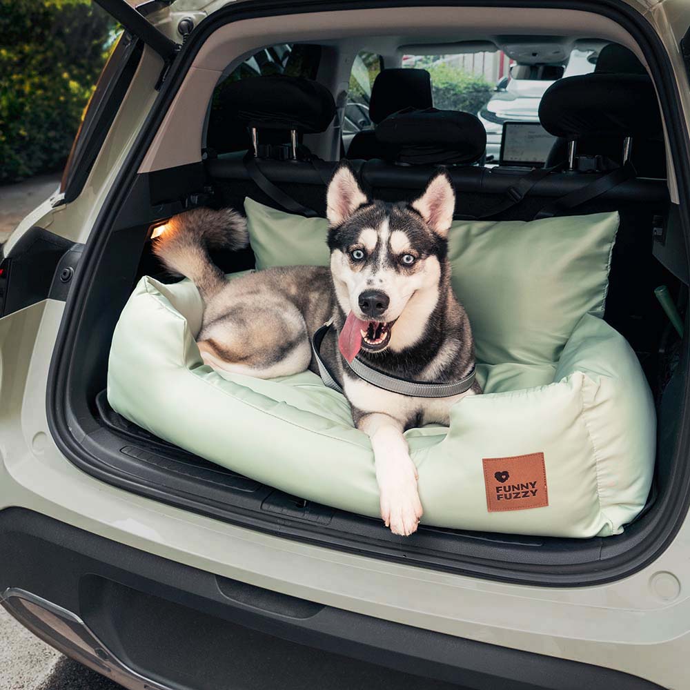 Dog Car Seat for Medium Large Dogs with Safety Harness