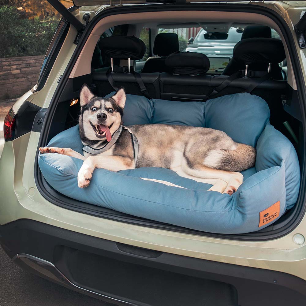 Dog Car Seat for Medium Large Dogs with Safety Harness