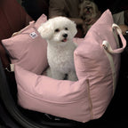 Waterproof Oxford Dog Car Seat Bed with Safety Pillows